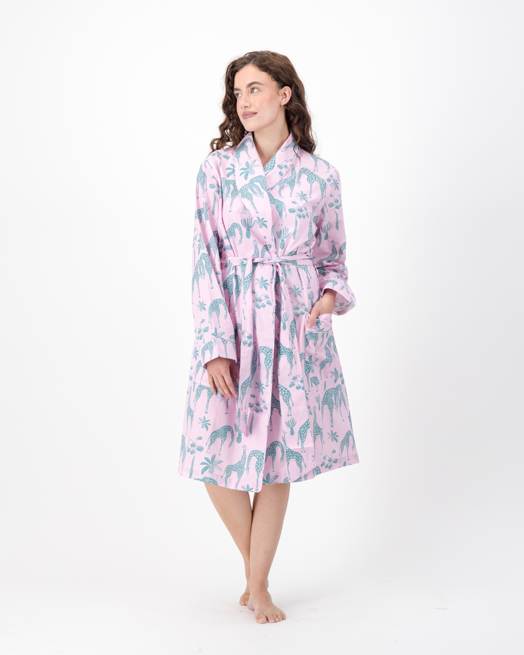 green and pink dressing gown Womens Shimmering Emerald Green Gown
