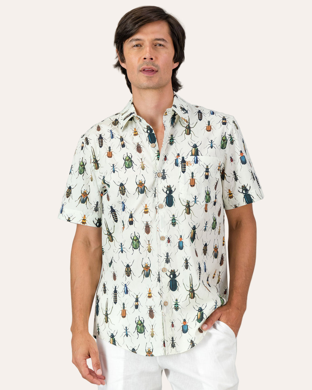 Mens Holiday Shirt - Beetlemania Front - Woodstock Laundry