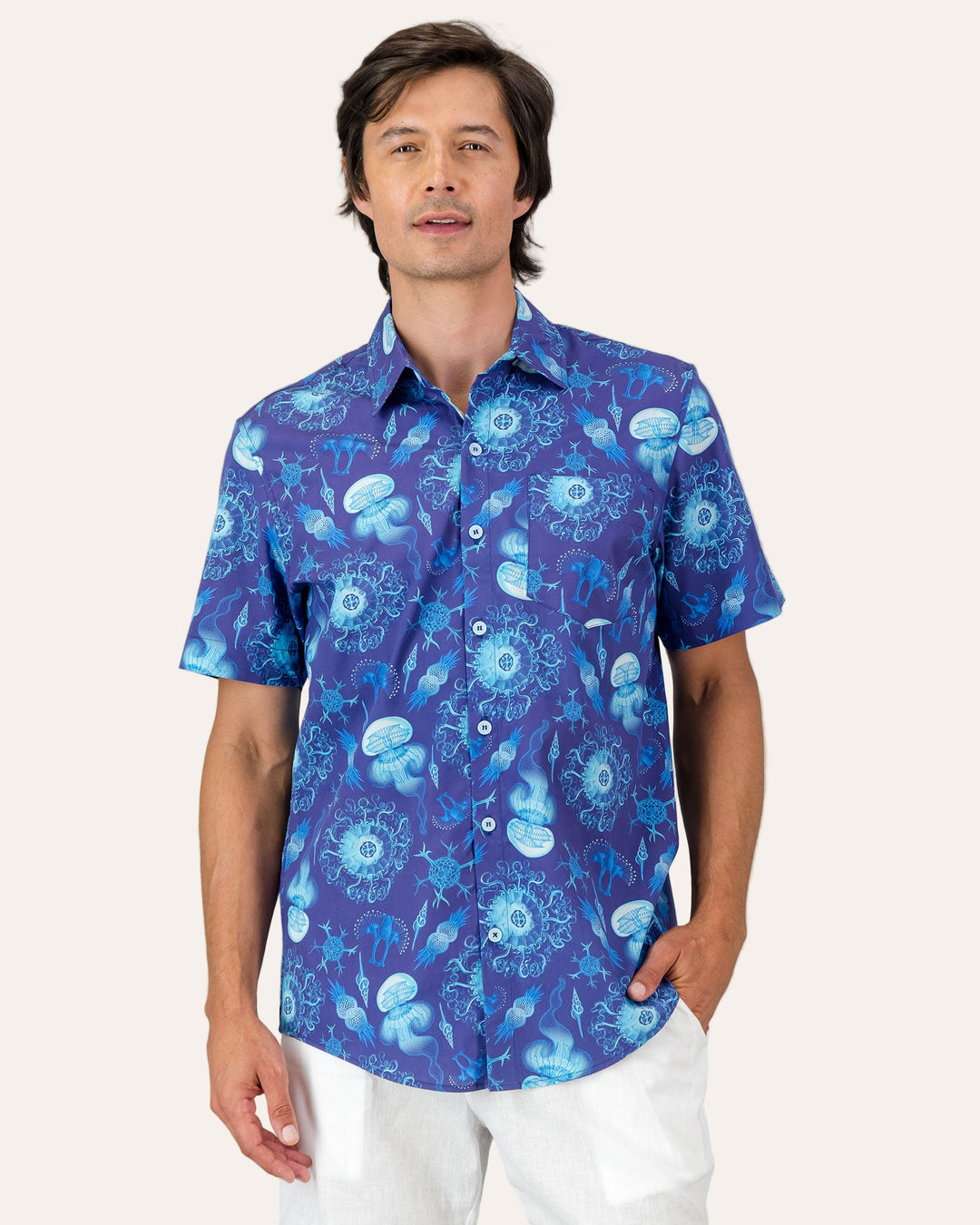 Mens Holiday Shirt - Haeckel Front - Woodstock Laundry