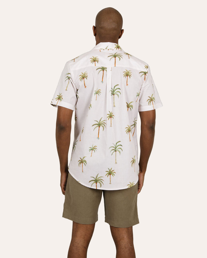 Mens Holiday Shirt - Palm Beach Back - Woodstock Laundry