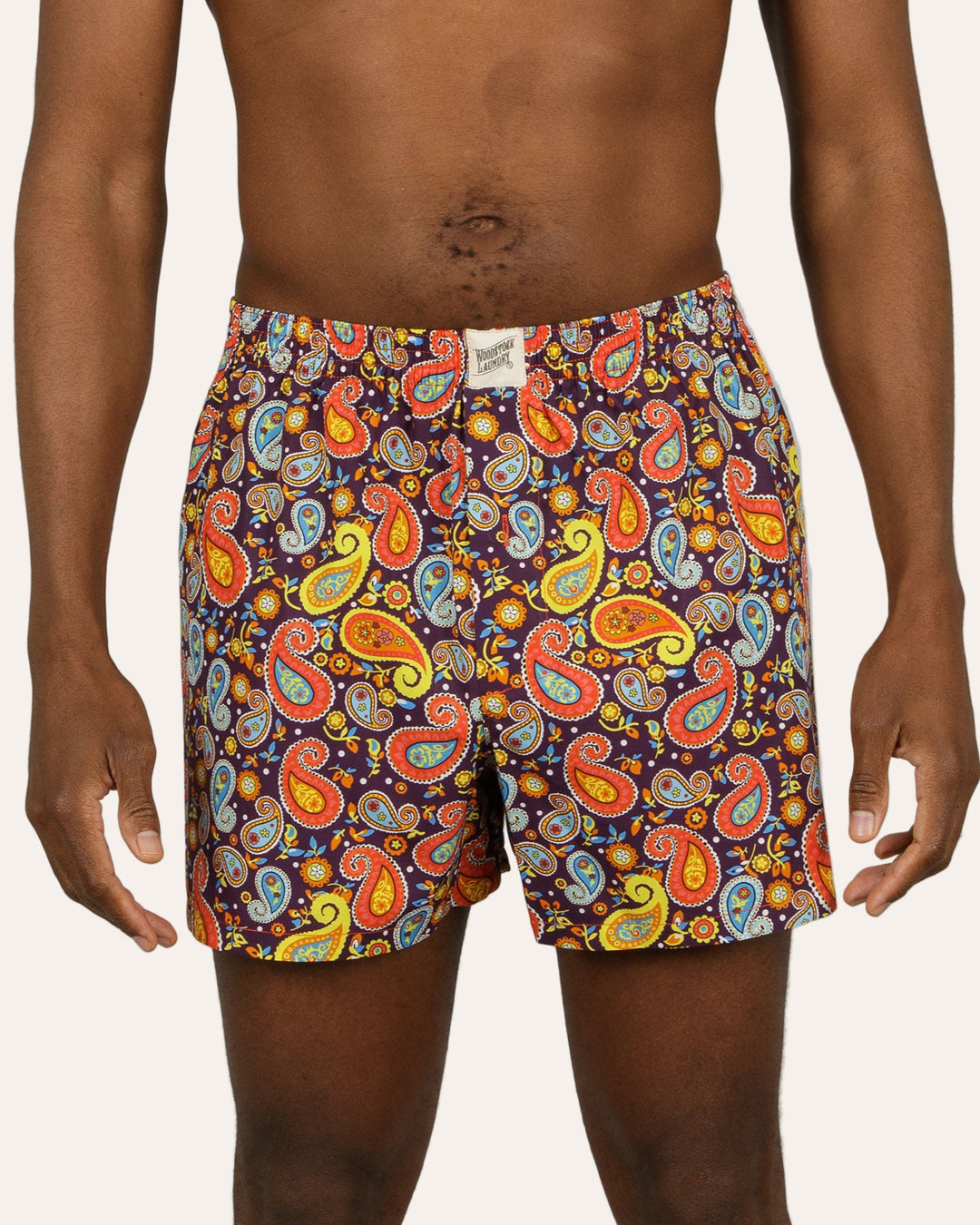Mens Boxer Shorts Sgt Peppers Front - Woodstock Laundry
