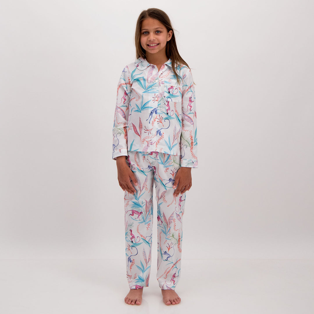 Girls Long Pyjamas - Woodstock Laundry