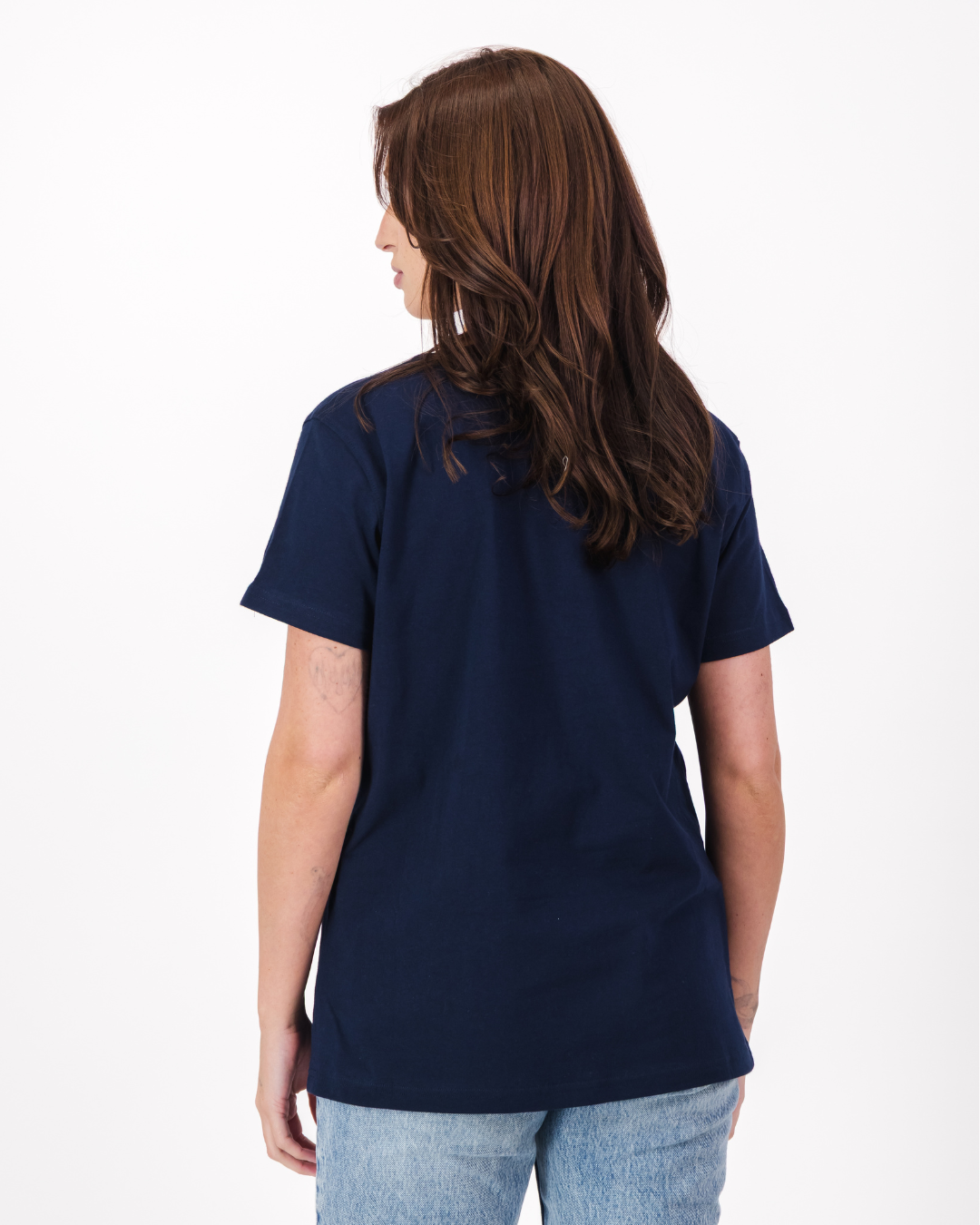 Womens T-Shirt - Pink Logo on Navy
