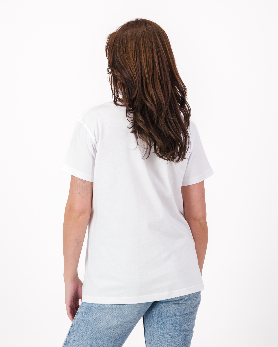 Womens T-Shirt - Duck Egg Typo on White