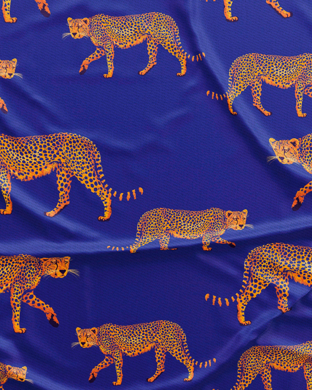 Mens Lounge Pants - Cheetahs on Blue