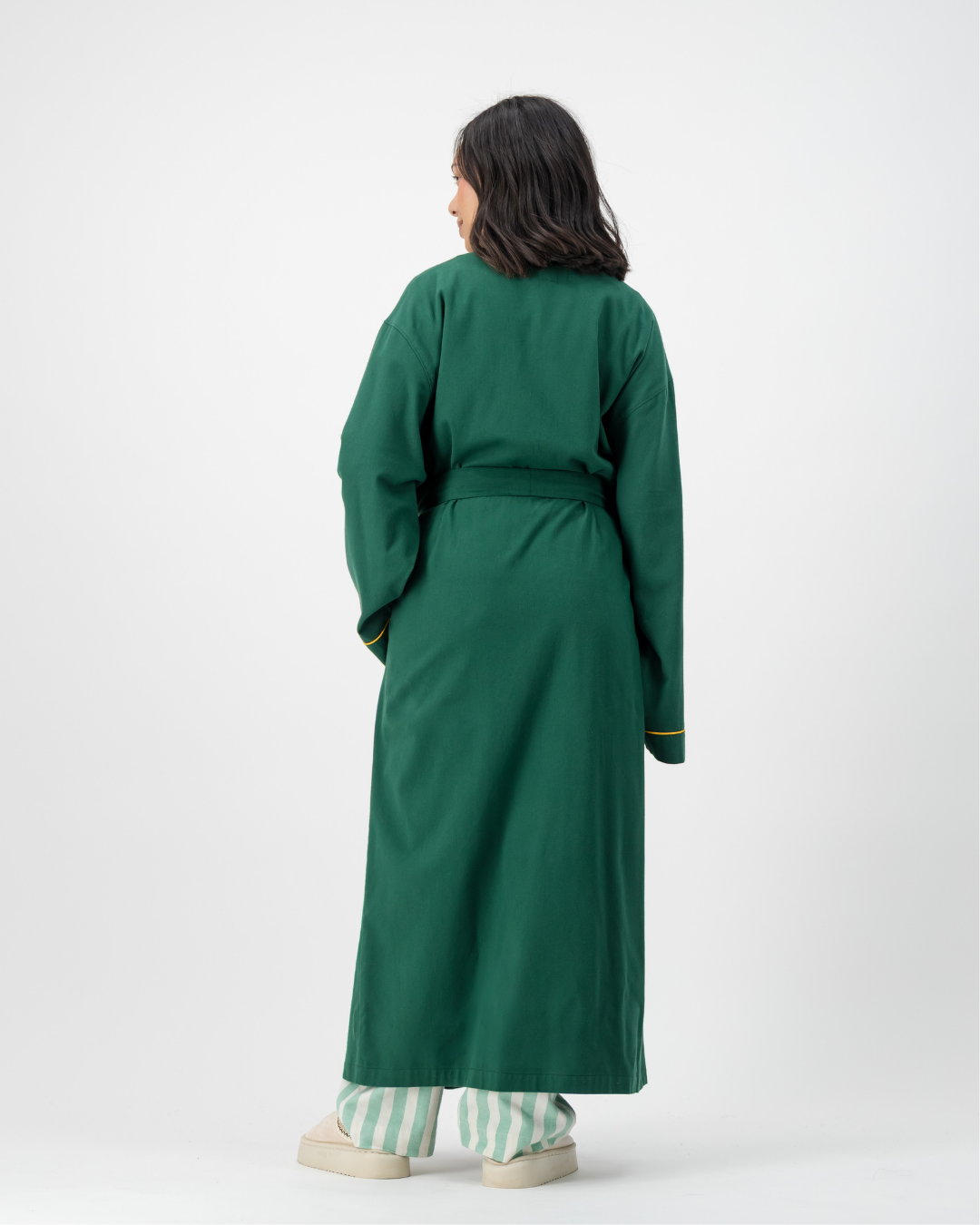 Womens Kimono - Springboks on Green