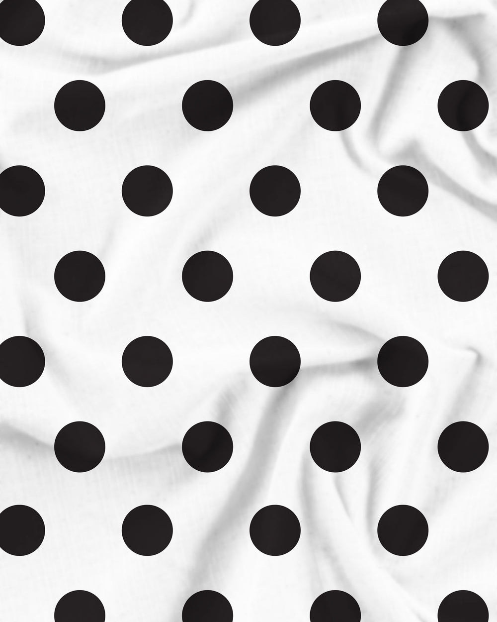 Black Polkas Pattern Detail - Woodstock Laundry