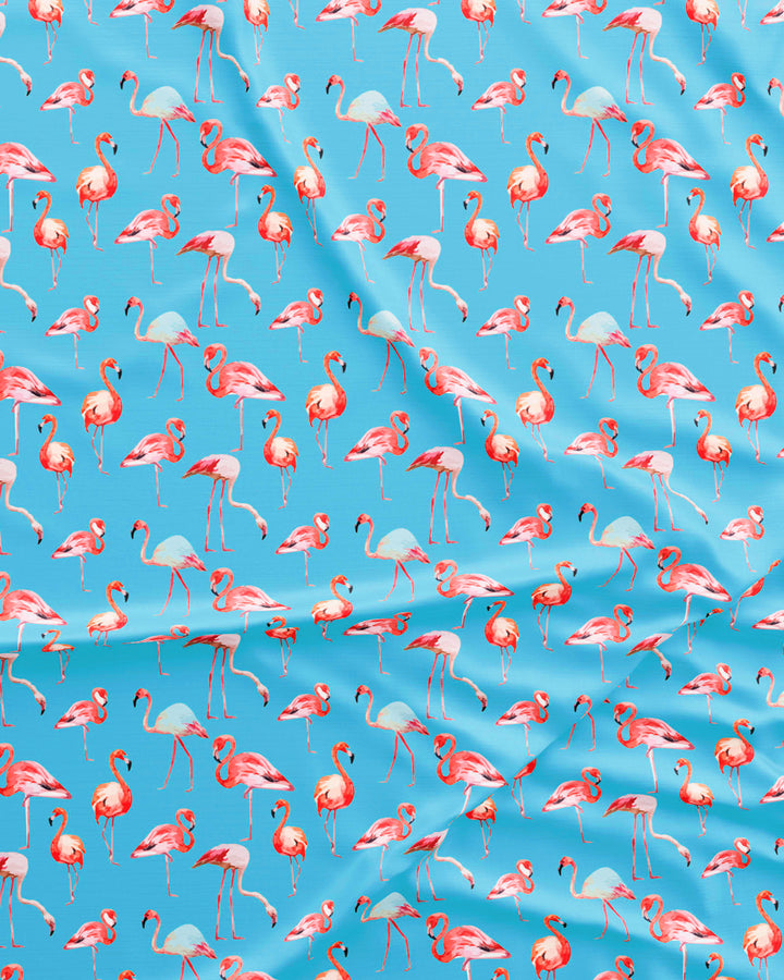 Flamenco-Flamingo Pattern Detail - Woodstock Laundry