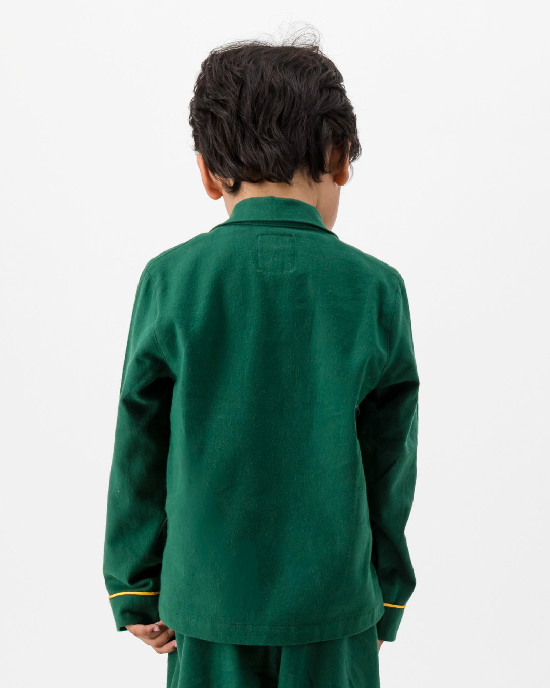 Kids Long Pyjamas - Springboks on Green