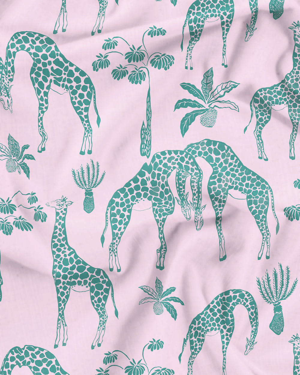 Giraffes Pink Pattern Details - Woodstock Laundry