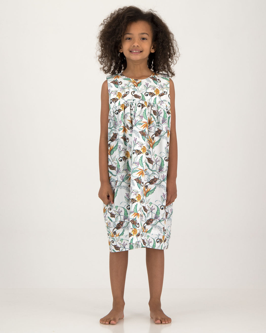 Girls Nighty Nag Apies on White Front - Woodstock Laundry