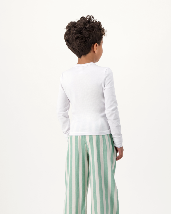 Kids Lounge Pants - Yoko Stone on Green