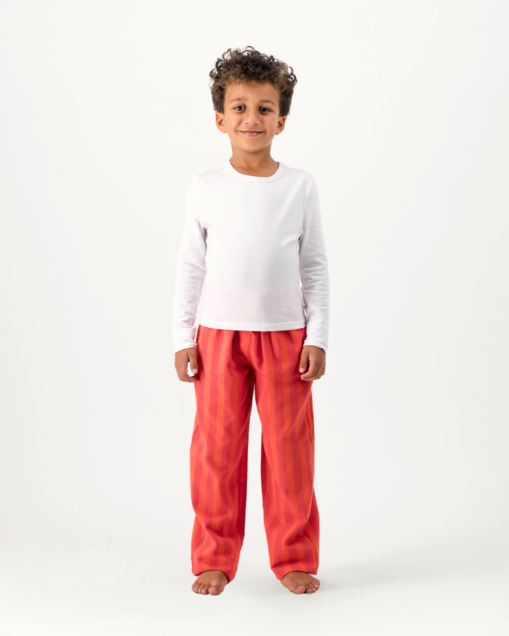 Kids Lounge Pants - Yoko Reds
