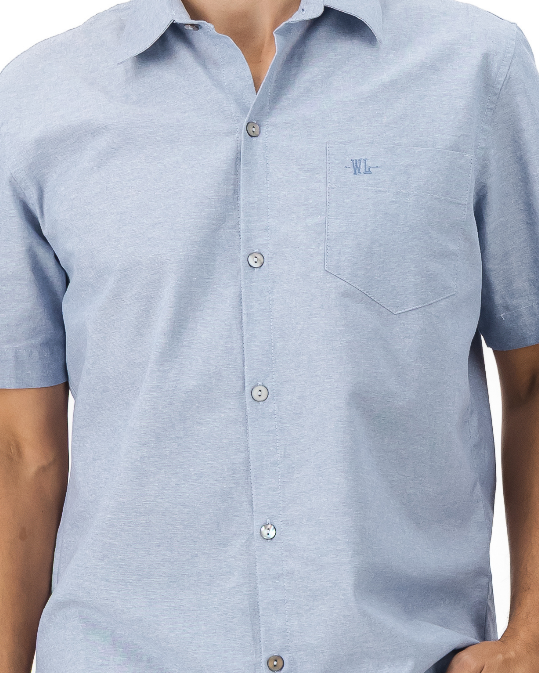 Mens Holiday Shirt - Light Blue