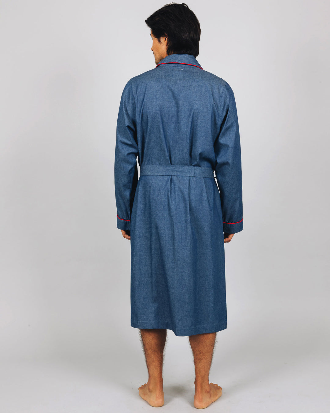 Mens Gown Denim Medium Blue Back - Woodstock Laundry