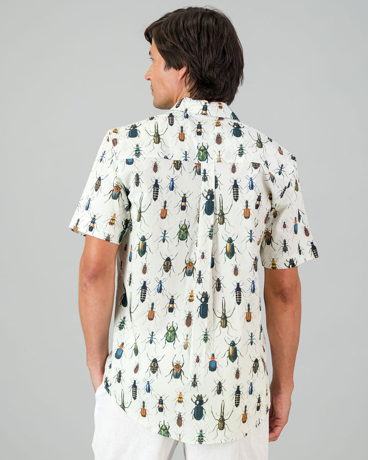 Mens Holiday Shirt - Beetlemania Back - Woodstock Laundry