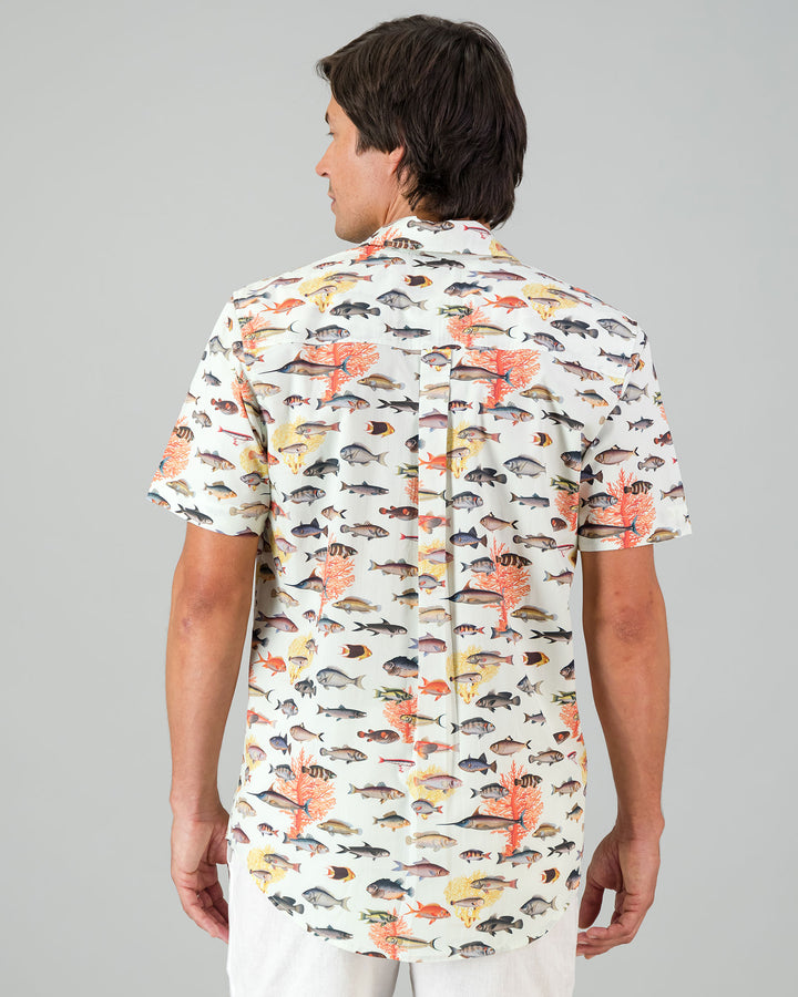 Mens Holiday Shirt - Fish Back - Woodstock Laundry