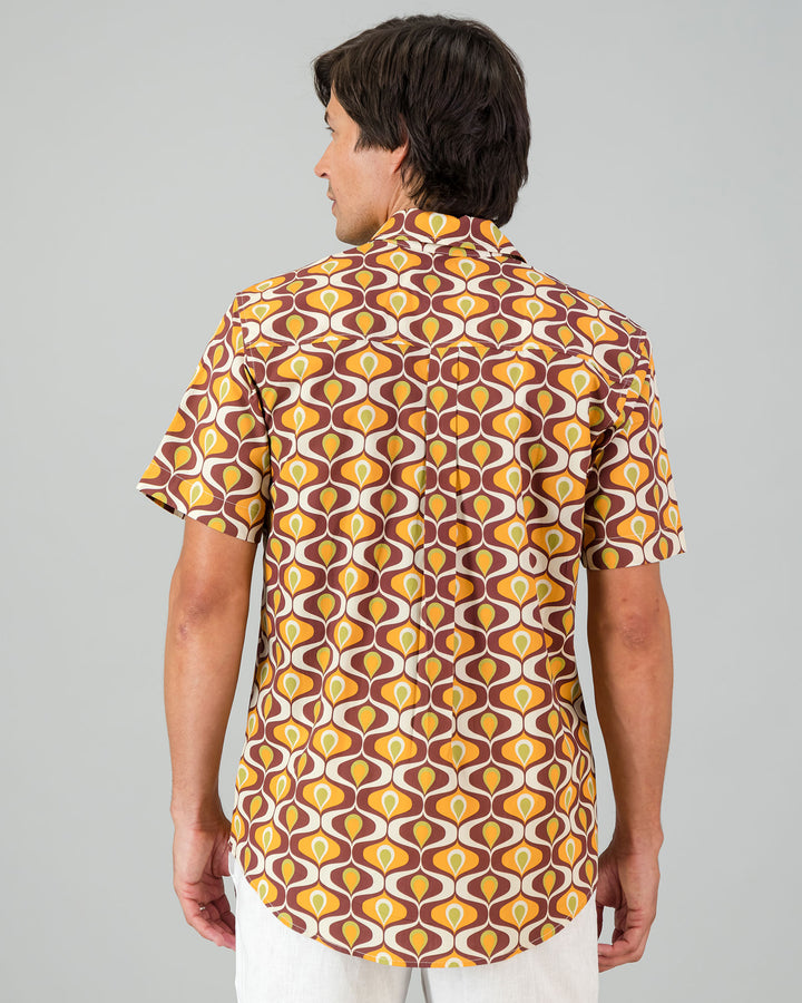 Mens Holiday Shirt - Funky Fondue Back - Woodstock Laundry