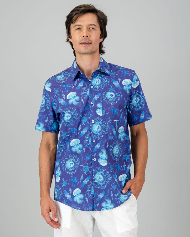 Mens Holiday Shirt - Haeckel Front - Woodstock Laundry