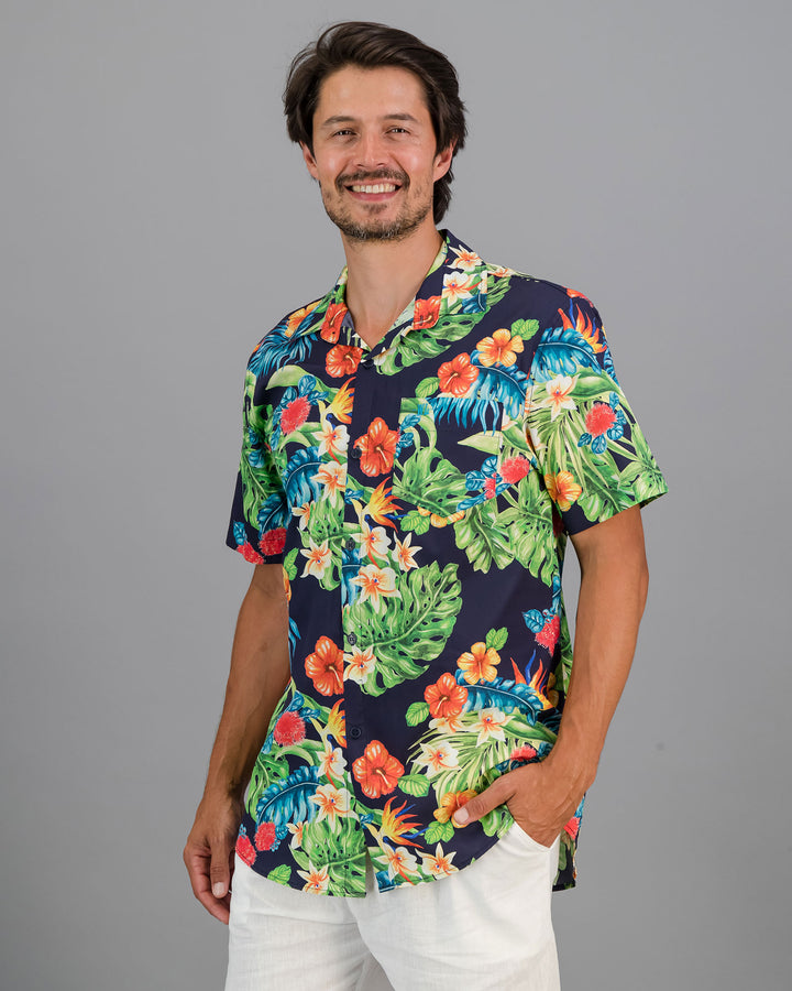 Mens Holiday Shirt Magnum Front - Woodstock Laundry