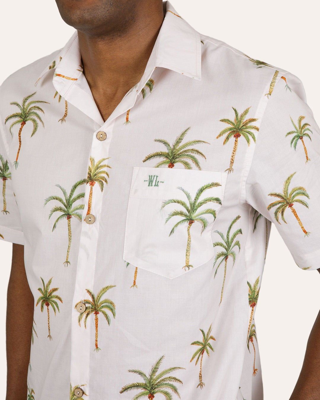 Mens Holiday Shirt | Palm Beach | Organic Cotton Woodstock Laundry SA Mens Holiday Shirt | Palm Beach | Organic Cotton Woodstock Laundry SA