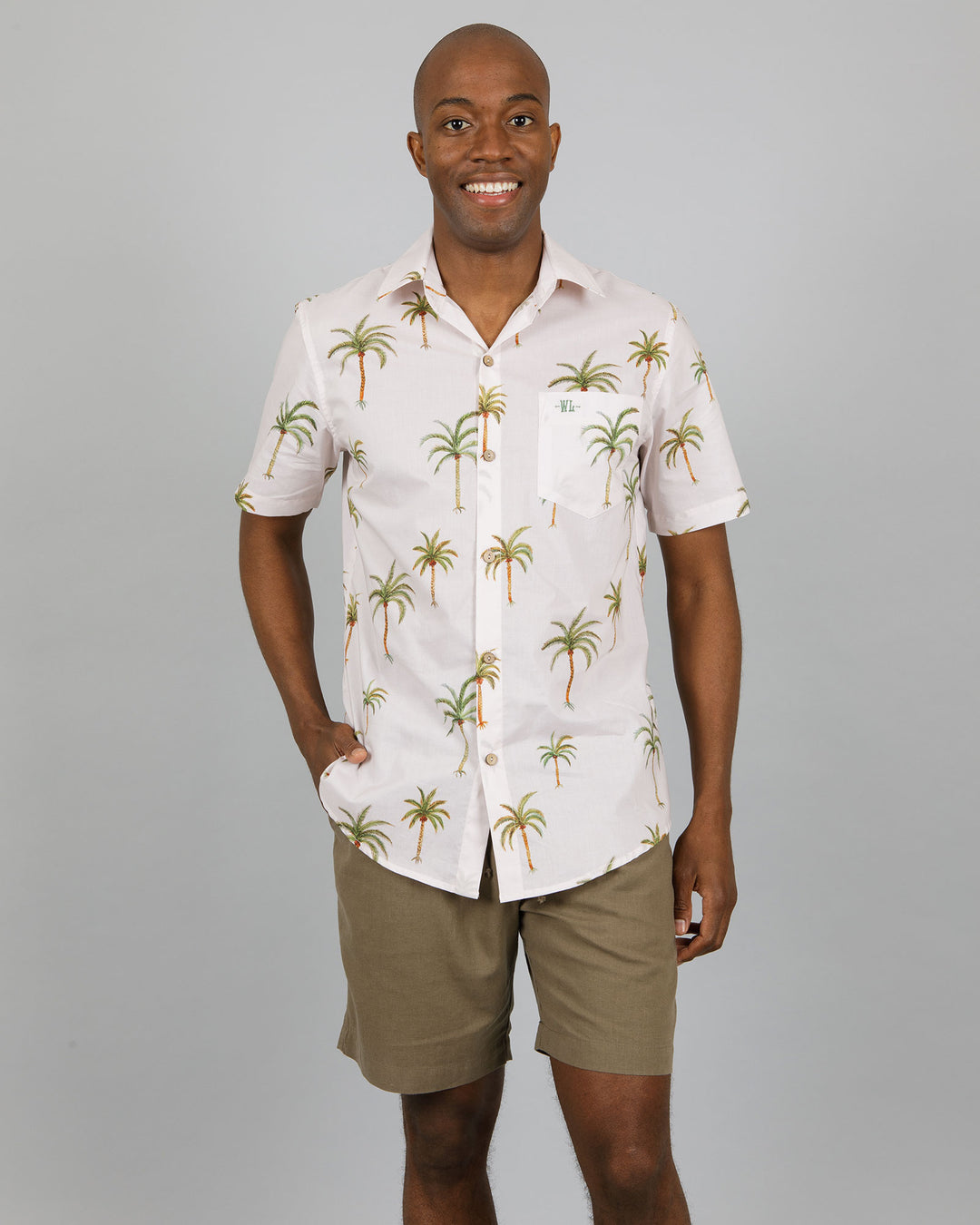 Mens Holiday Shirt - Palm Beach Front - Woodstock Laundry