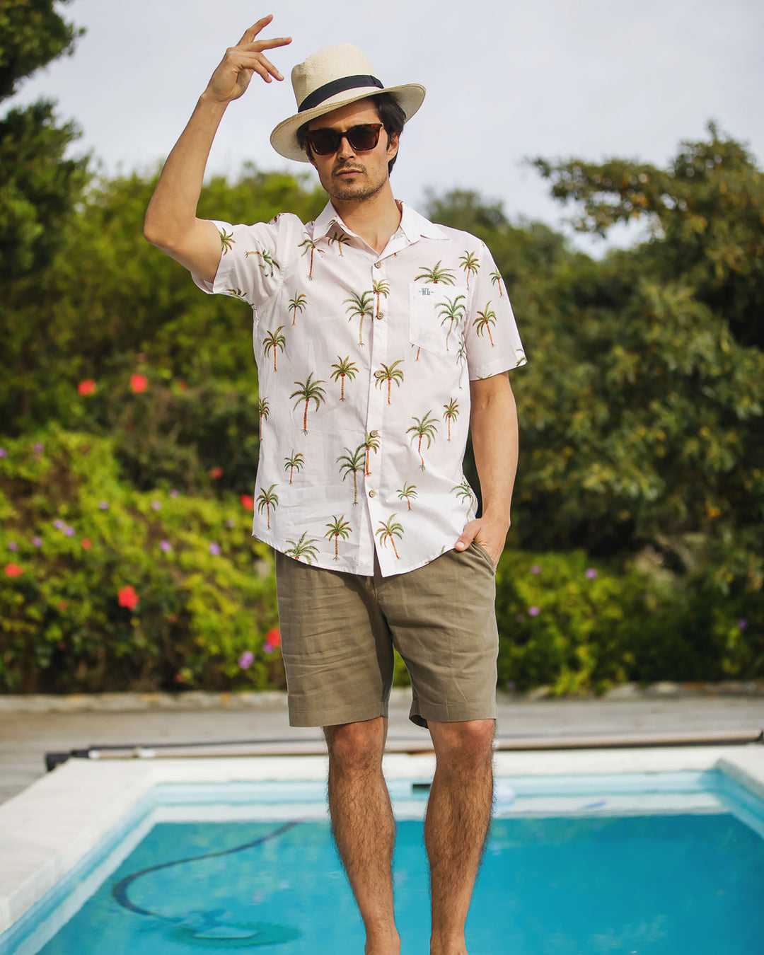 Mens Holiday Shirt Palm Beach Lifestyle 2 - Woodstock Laundry