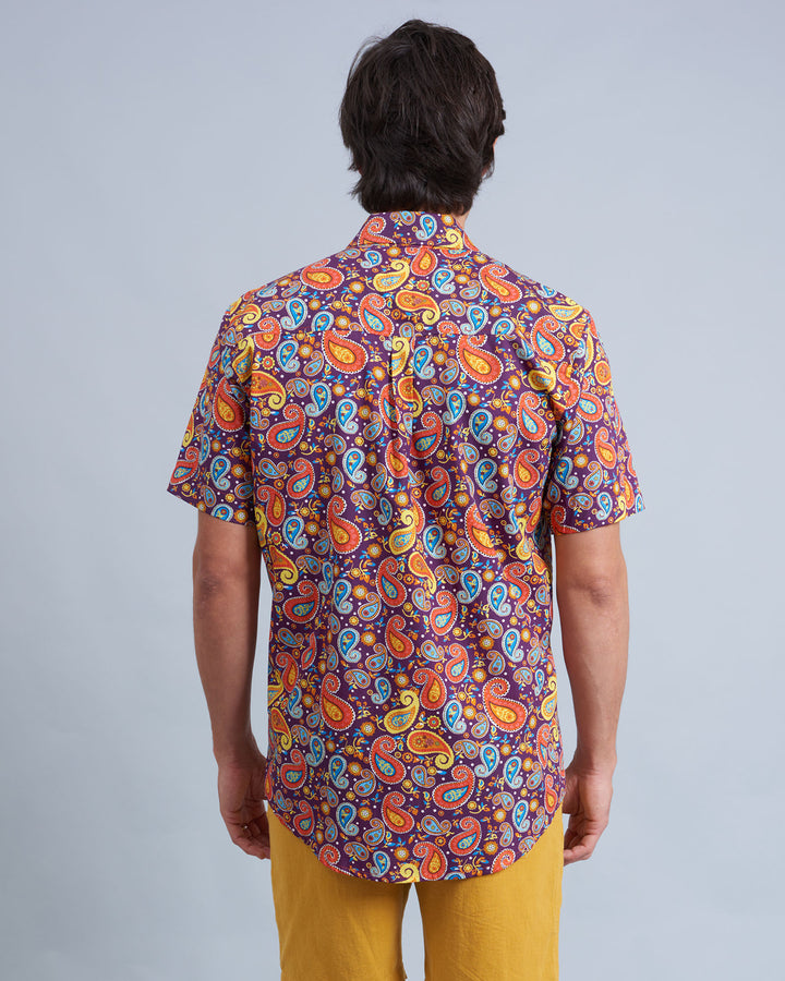 Mens Holiday Shirt - Sgt Peppers Back - Woodstock Laundry
