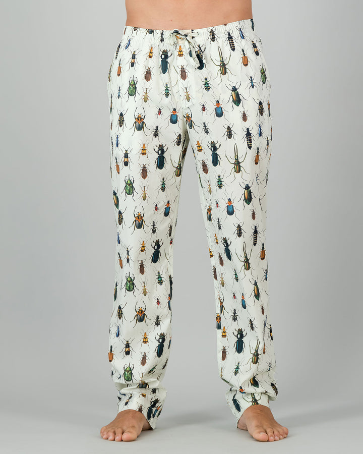 Mens Lounge Pants - Beetlemania Front - Woodstock Laundry