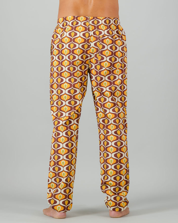 Mens Lounge Pants - Funky Fondue Back - Woodstock Laundry