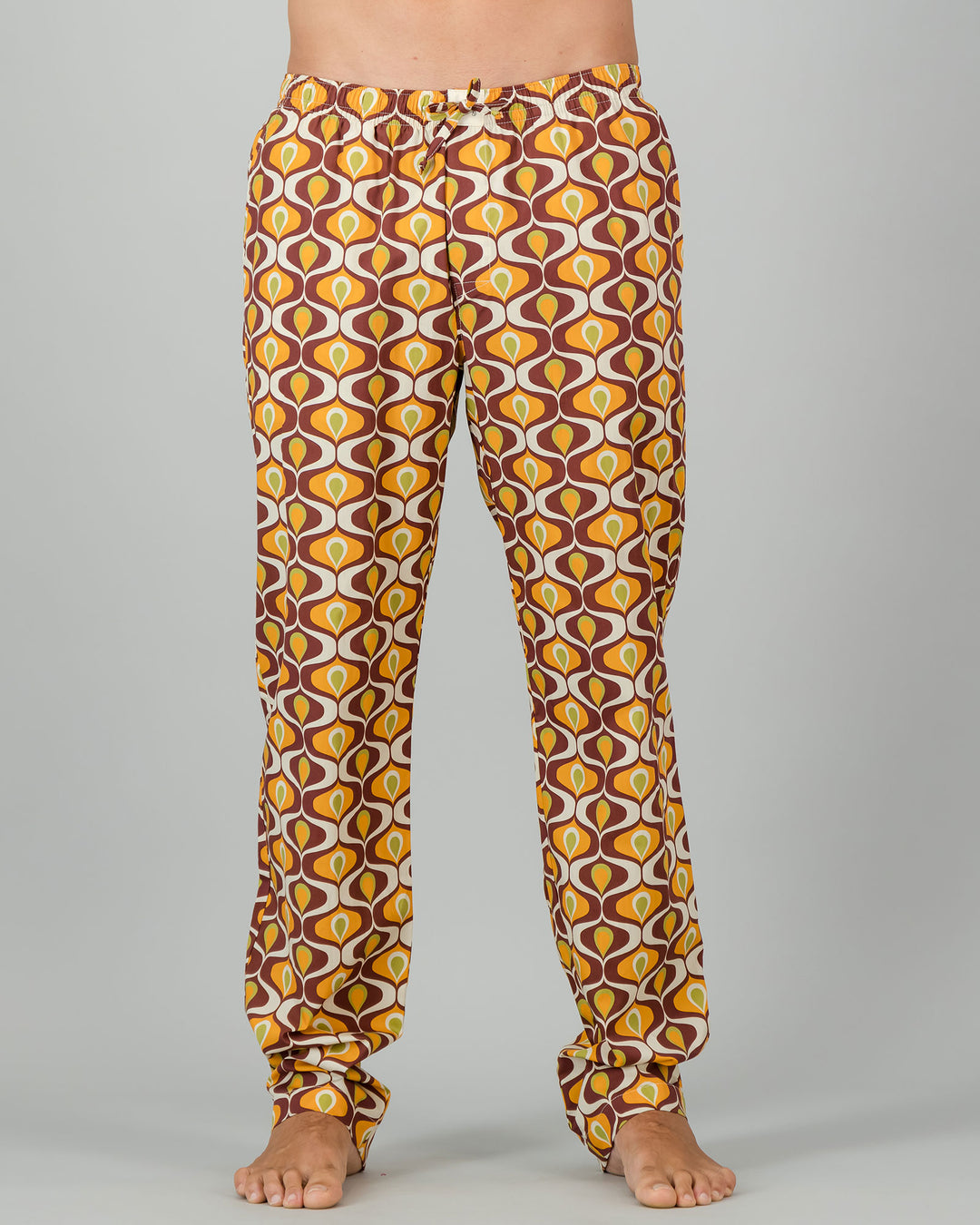 Mens Lounge Pants - Funky Fondue Front - Woodstock Laundry