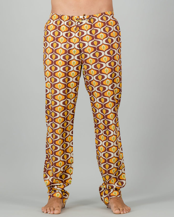Mens Lounge Pants - Funky Fondue Front - Woodstock Laundry
