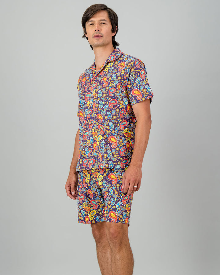 Mens Short Pyjamas - Sgt Peppers Side - Woodstock Laundry