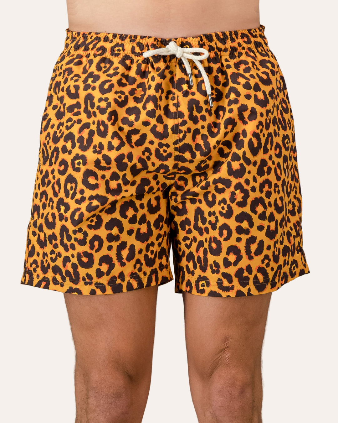 Mens Swim Shorts Leopard Skin on Orange – Woodstock Laundry SA