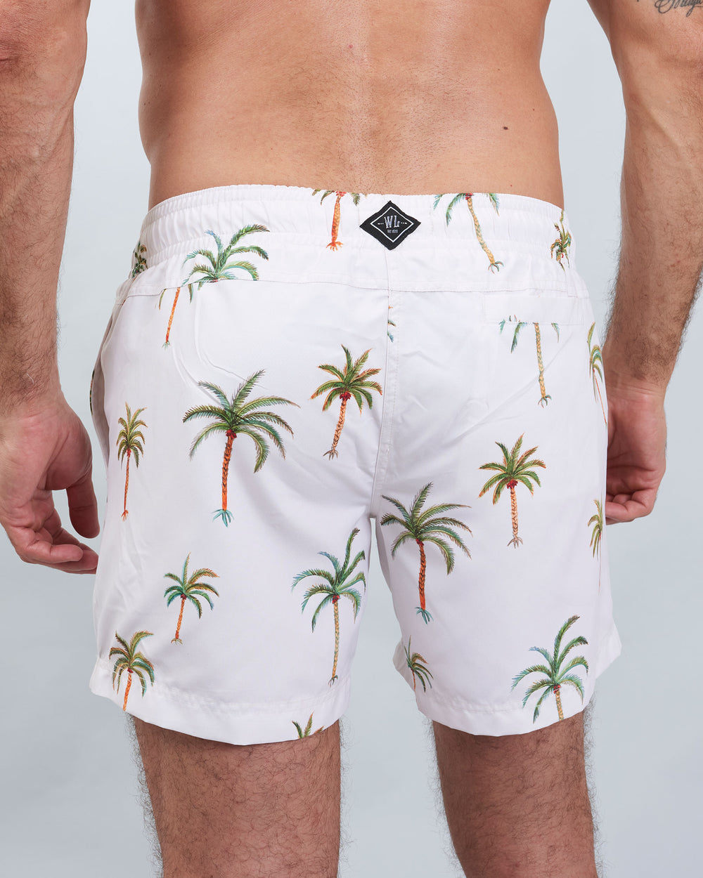 Mens Swim Shorts Palm Beach Back - Woodstock Laundry