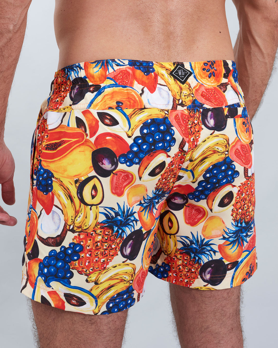 Mens Swim Shorts Tuti Fruti Back - Woodstock Laundry