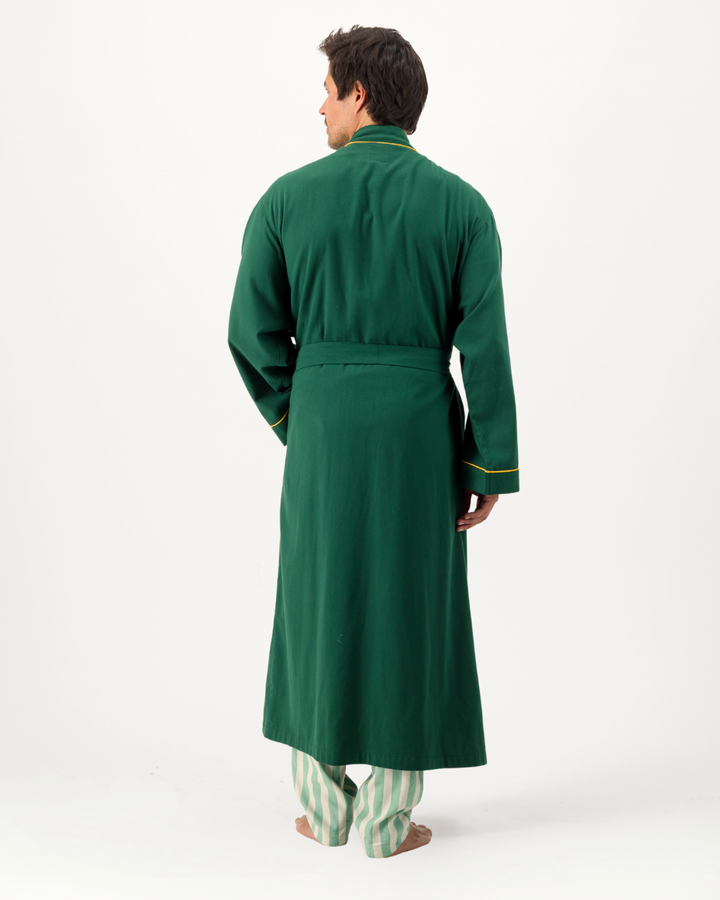 Mens Kimono - Springboks on Green