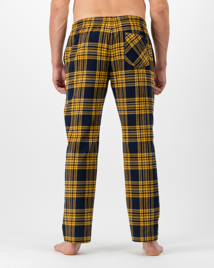 Mens Lounge Pants - Grohl Yellow on Navy