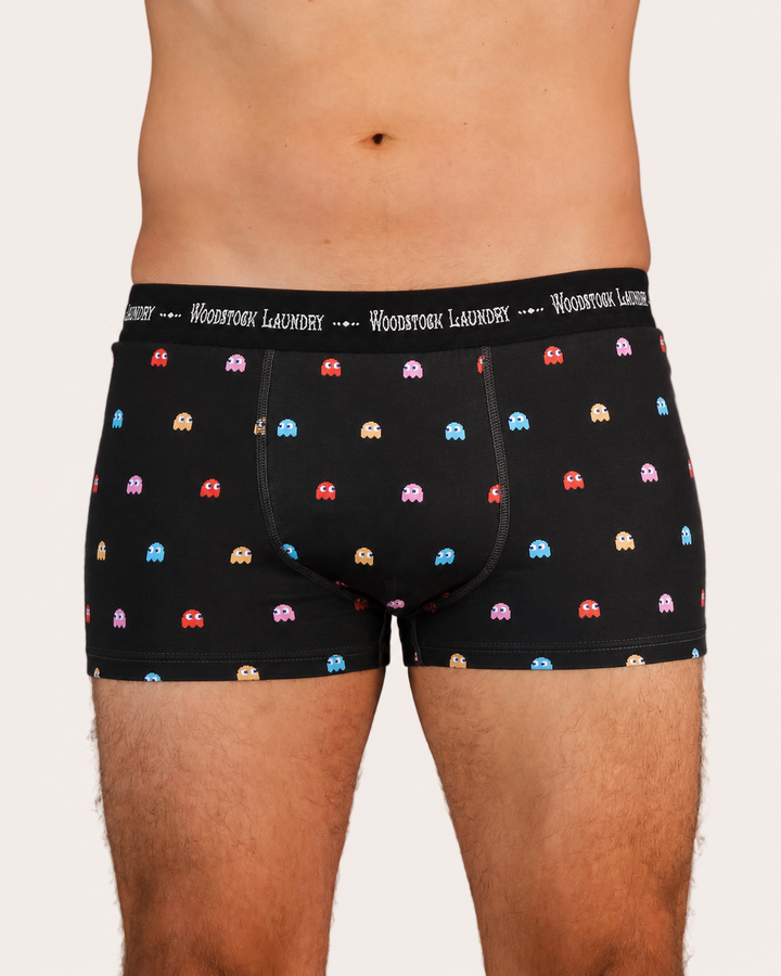 Mens Boxer Briefs - P-Ghost on Navy