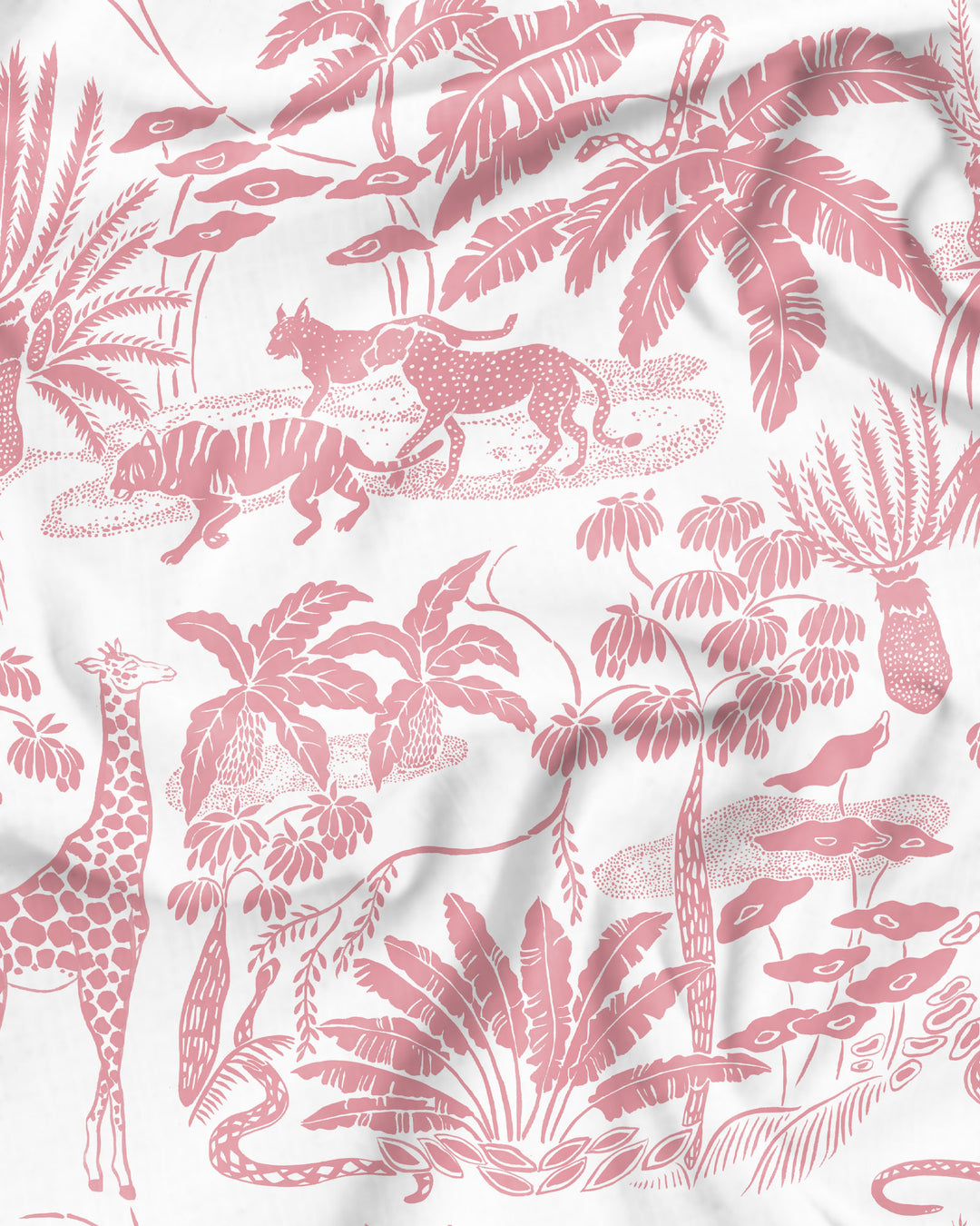Mono Safari Pink Pattern Detail - Woodstock Laundry