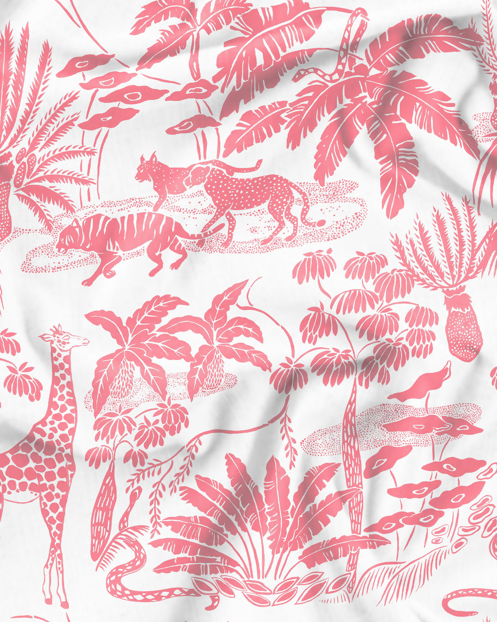 Mono Safari Pink Pattern Detail - Woodstock Laundry