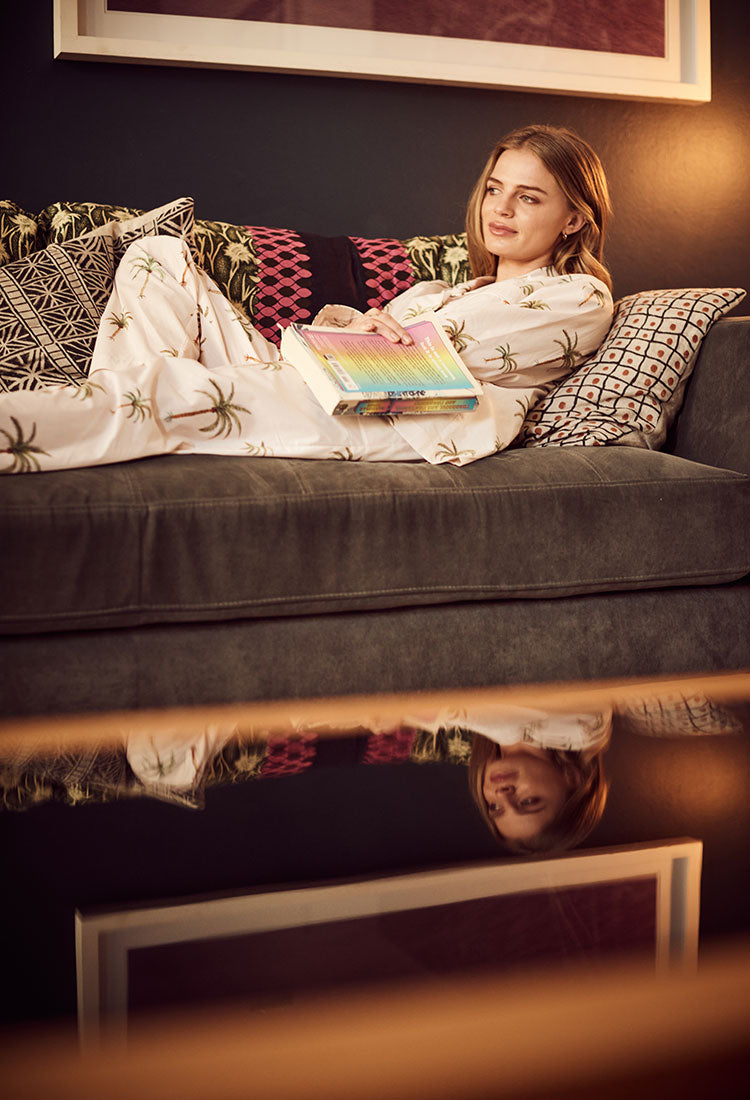Womens Long Pyjamas - Palm Beach