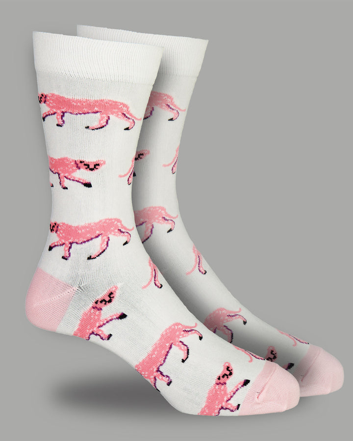 Socks Pink Cheetahs 3D - Woodstock Laundry