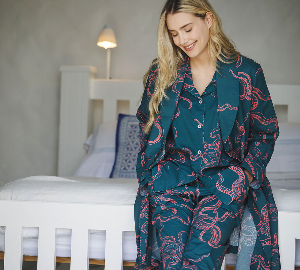 Womens Gown - Octopus Pink