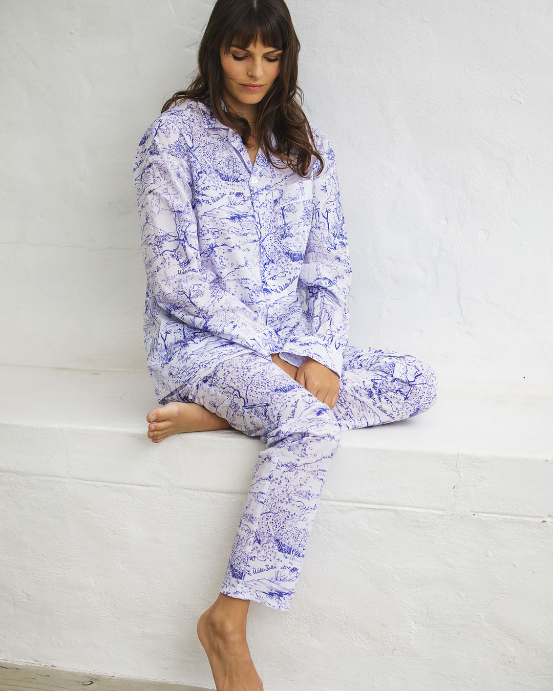 Womens Long Pyjamas  Battiss Willow Lifestyle - Woodstock Laundry