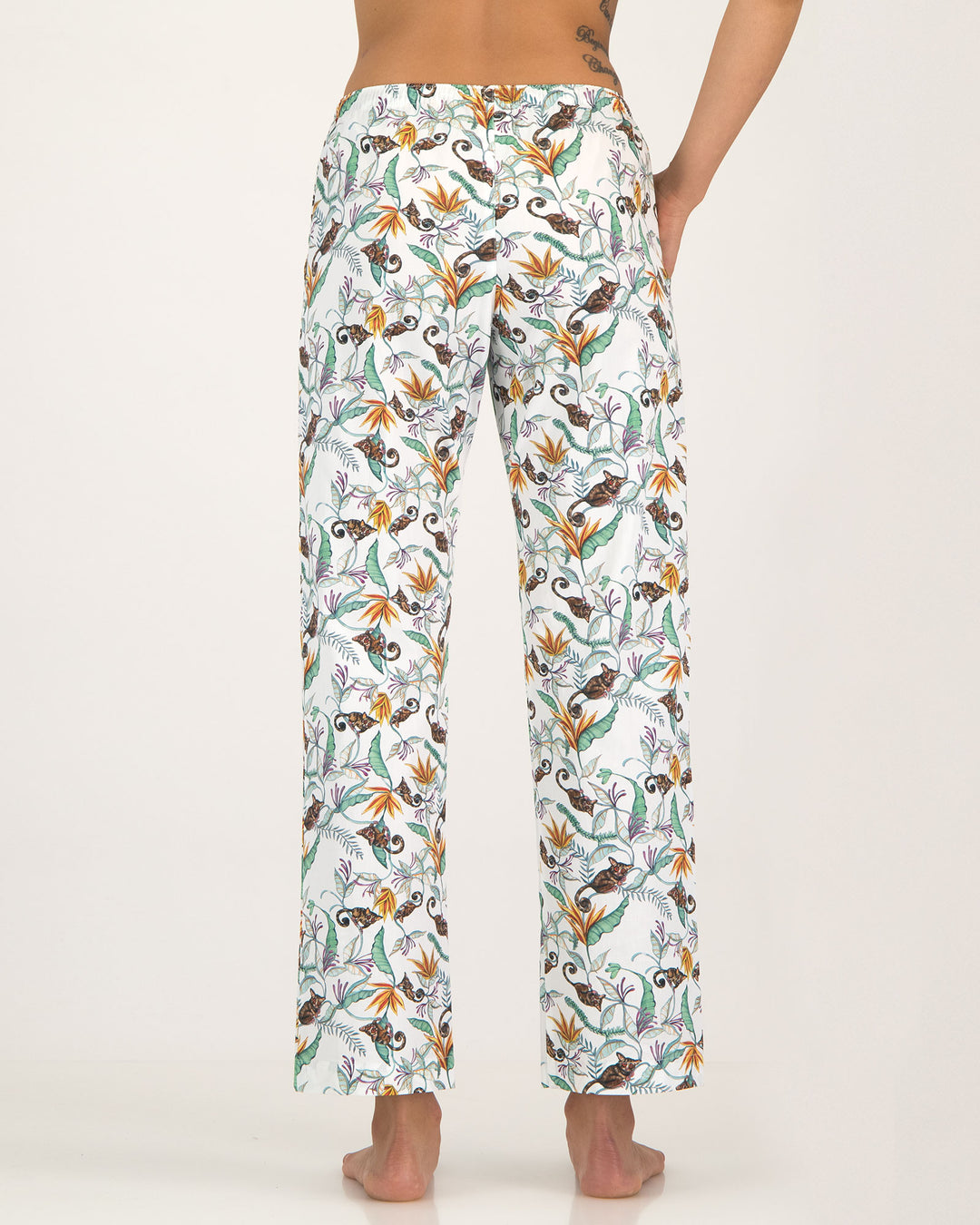 Womens Lounge Pants Nag Apies White Back - Woodstock Laundry SA
