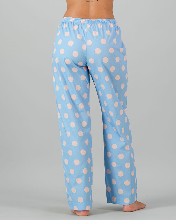 Womens Lounge Pants - Pink Polka Back - Woodstock Laundry
