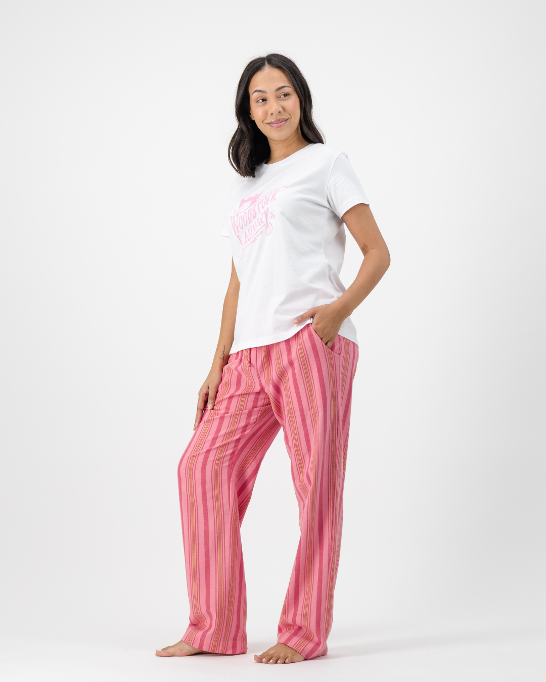 Womens Lounge Pants - Jett on Pink