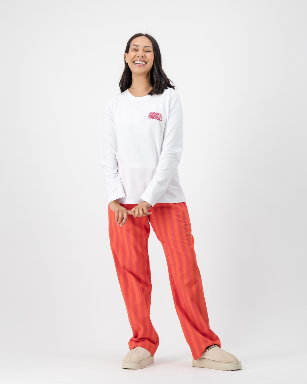 Womens Lounge Pants - Yoko Reds