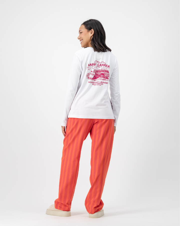 Womens Lounge Pants - Yoko Reds
